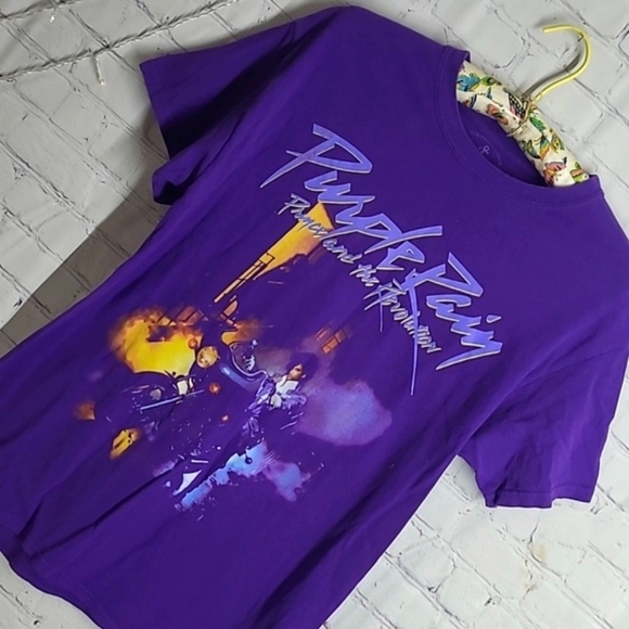 Vintage Y2K Official Prince Purple Rain Violet Tee Tshirt Unisex Size Medium - Picture 8 of 15